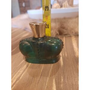 Vtg Prince Matchabelli Wind Song Perfume Bottle Cream Sachet 1oz Green Glass